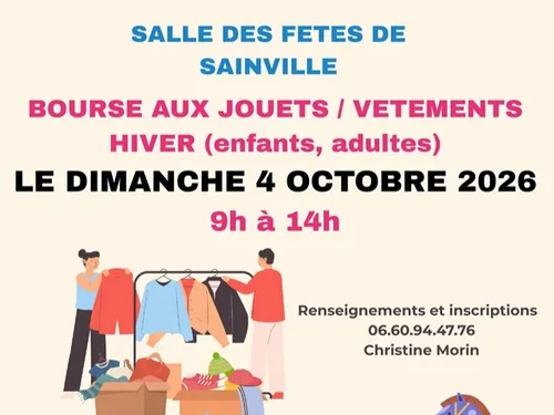 SAINVILLE - Bourse aux jouets et vêtements d'hiver