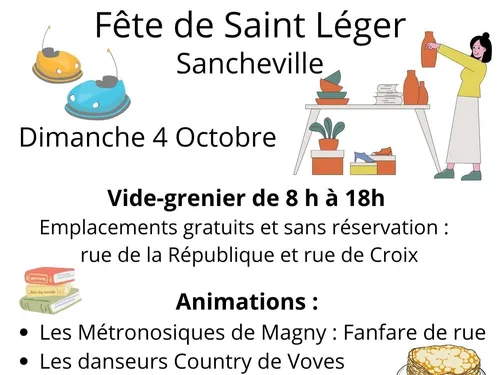 SANCHEVILLE - Vide-greniers de la Saint Léger