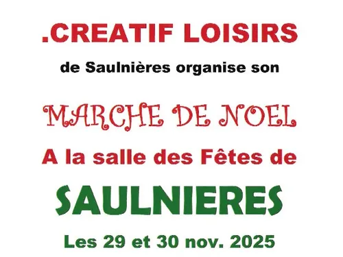 SAULNIÈRES - Marché de Noël de Créatif Loisirs