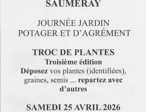 SAUMERAY - Troc de plantes