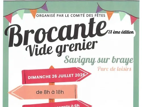 SAVIGNY-SUR-BRAYE (41) - 31e brocante et Vide-greniers du comité...