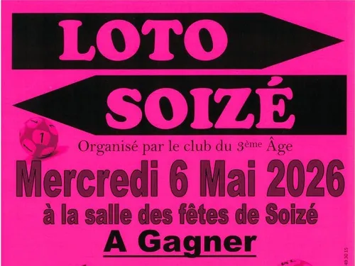SOIZÉ - Loto du club du 3e âge