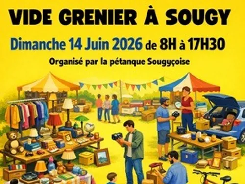 SOUGY (45) - Vide-greniers de la pétanque Sougyçoise