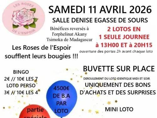 SOURS - Lotos anniversaires des Roses de l'Espoir