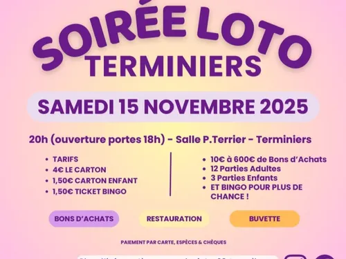 TERMINIERS - Loto du comité des fêtes