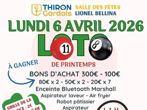 THIRON-GARDAIS - Loto du comité des fêtes