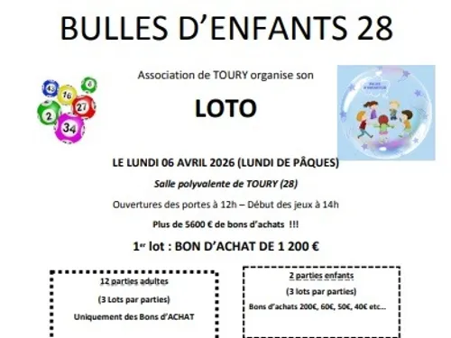 TOURY - Loto de Bulles d'enfants 28
