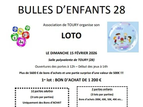 TOURY - Loto de Bulles d'Enfants 28