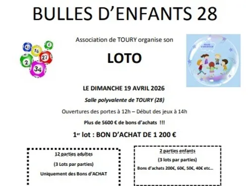 TOURY - Loto de Bulles d'enfants 28