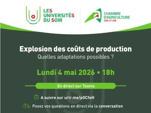EURE-ET-LOIR - Visioconférence : Explosion des coûts de production...