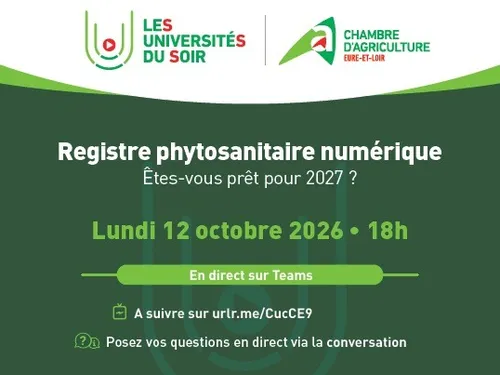 EURE-ET-LOIR - Université du Soir de la Chambre d'Agriculture :...