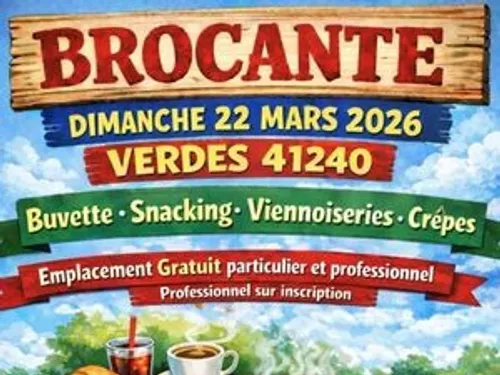VERDES (41) - Brocante de la société des fêtes