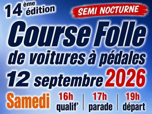 VIBRAYE (72) - 14ème édition de la Course folle de voitures à pédales