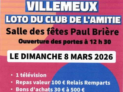 VILLEMEUX-SUR-EURE - Loto du club de l'amitié