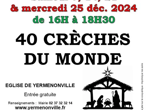 YERMENONVILLE - Exposition : 40 crèches du monde