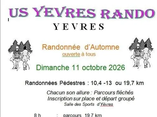 YÈVRES - Randonnée d'automne de l'US Yèvres Rando