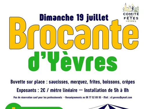 YÈVRES - Brocante du comité des fêtes