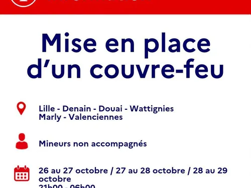 Le couvre-feu est reconduit dans le Nord 