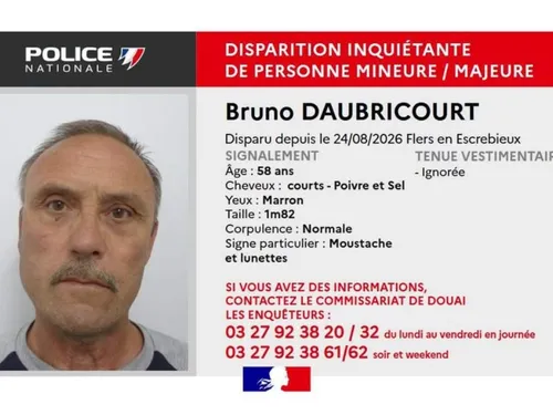 Une disparition inquiétante dans le Nord 