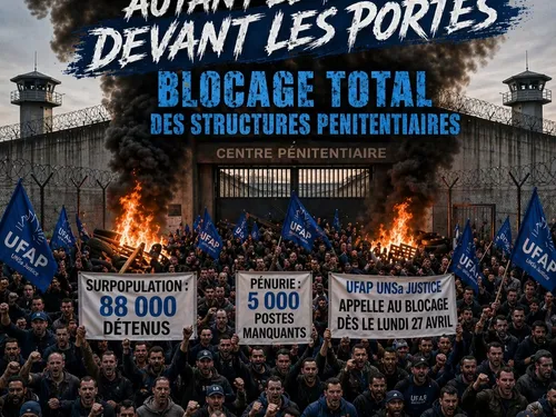 Des blocages potentiels de prisons dans la Région aujourd'hui 