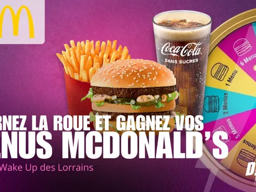 GAGNEZ VOS MENUS McDONALD'S AVEC LA MC'ROULETTE !!