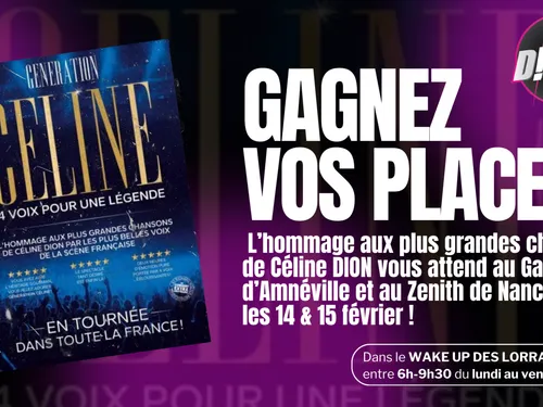 CONCERT : VOS PLACES À GAGNER POUR GÉNÉRATION CÉLINE, TRIBUTE DE...