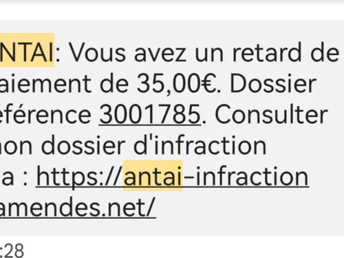 Arnaque ANTAI : des messages qui se multiplient dans nos téléphones