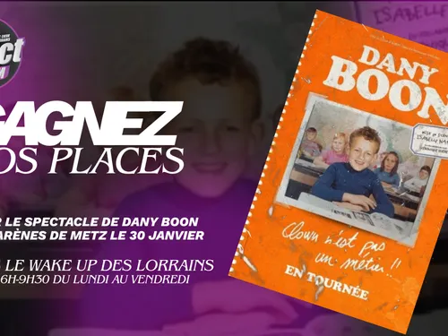 SPECTACLE : VOS PLACES POUR ALLER VOIR DANY BOON 