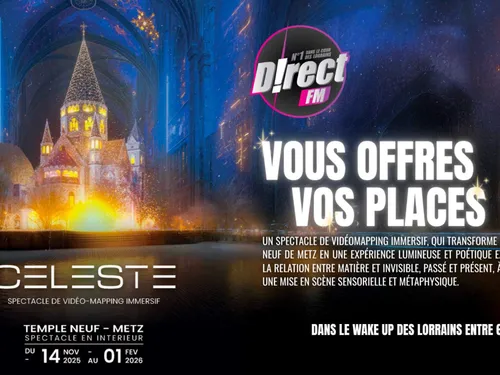 À GAGNER : VOS PLACES POUR CELESTE, VIDÉO-MAPPING AU TEMPLE NEUF !