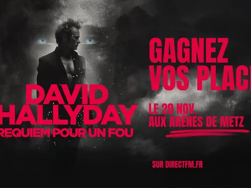 À GAGNER : VOS PLACES POUR DAVID HALLYDAY EN CONCERT AUX ARÈNES DE...