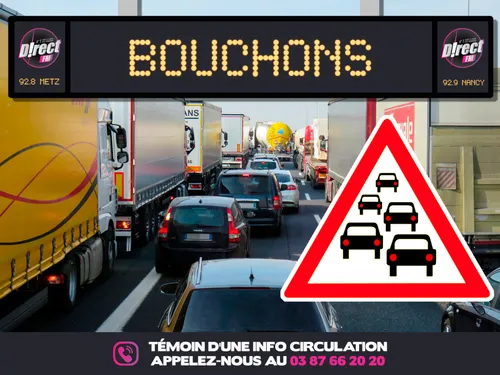 Info trafic : un camion couché sur l'A330 au niveau du Parc des Expos