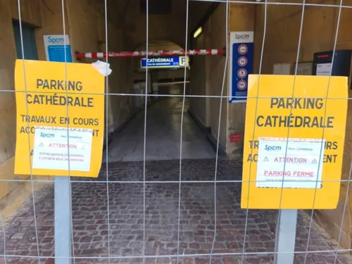 Metz : le parking cathédrale fermé pour une durée indéterminée