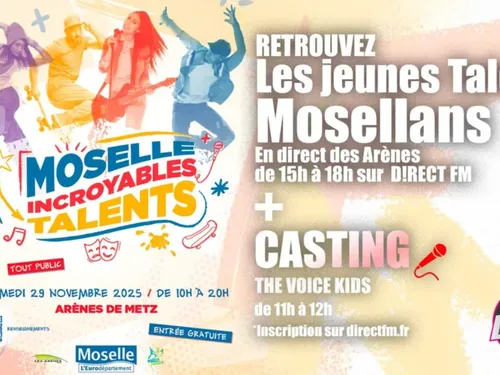 D!RECT FM en direct de Moselle Incroyable Talents aux Arènes de Metz !