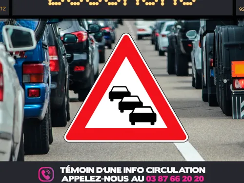 Info trafic : un camion fait une sortie de route et provoque de...