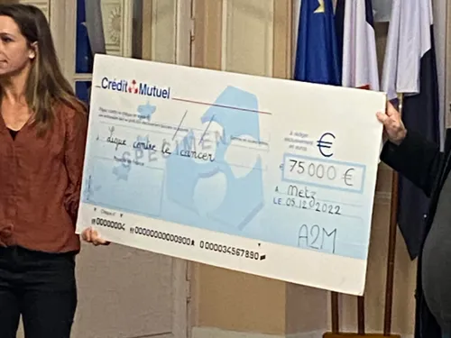 La Messine : un chèque de 75 000€ remis à la Ligue contre le cancer