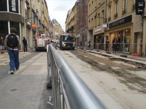 Travaux à Metz : top départ de 2 ans de travaux rue Serpenoise