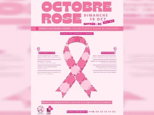 Le Tennis Club Grand Verdun se mobilise pour Octobre Rose