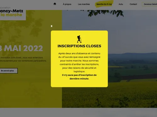 Victime de son succès, la marche Nancy-Metz annonce la clôture des...