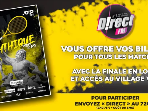 Moselle Open de Tennis : gagnez vos places pour le tournoi !