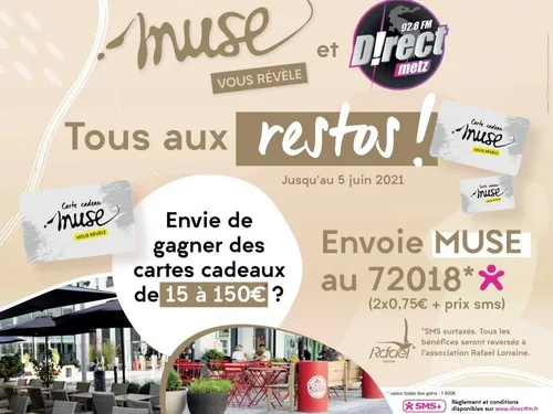 D!RECT FM ET MUSE LANCE L'OPÉRATION "TOUS AUX RESTOS"