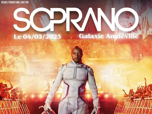 Soprano annonce son passage au Galaxie d’Amnéville 