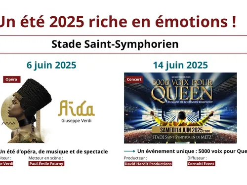 Le stade Saint Symphorien de Metz en mode festival pour l’été 2025 !