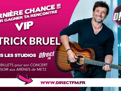 Vos places à gagner pour le concert de Patrick Bruel 