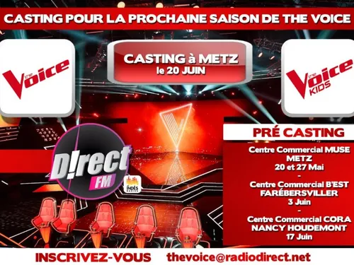 Casting : participez à la prochaine saison de The Voice