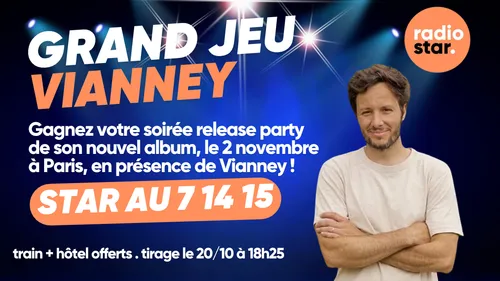 Grand jeu Vianney : gagnez votre soirée pour la sortie de son...