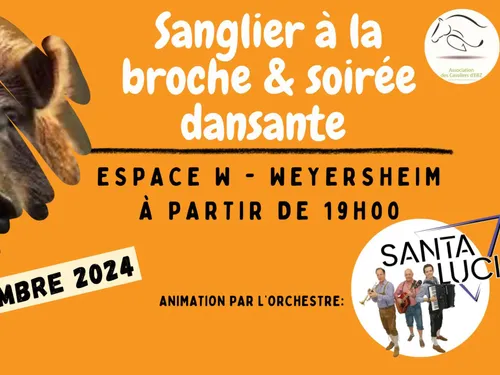 Soirée dansante et sanglier à la broche 