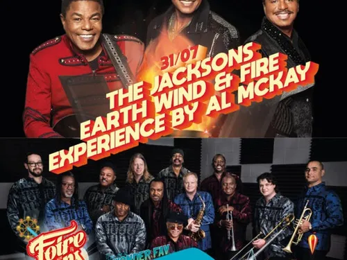 Les groupes The Jacksons et Earth Wind & Fire Experience by Al...