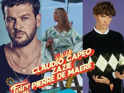 Claudio Capéo, Zazie et Pierre de Maere à la Foire aux Vins de Colmar