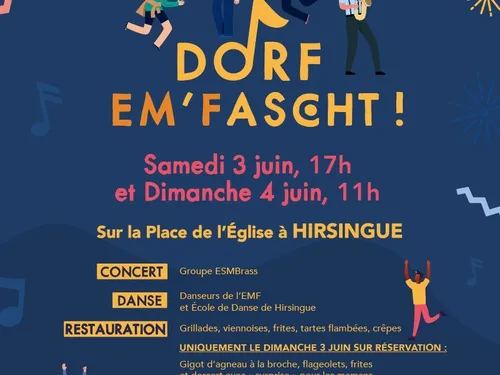 Le "Dorf EM'Fascht" à Hirsingue