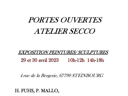 Portes Ouvertes Atelier Secco 